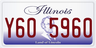 IL license plate Y605960