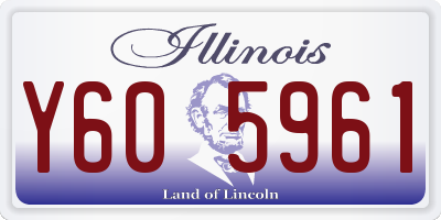 IL license plate Y605961