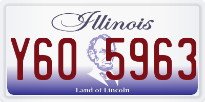 IL license plate Y605963
