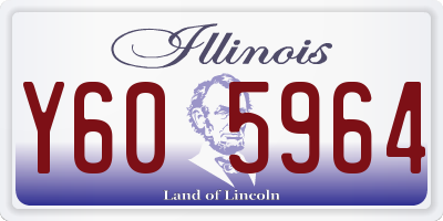 IL license plate Y605964