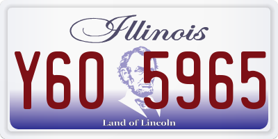 IL license plate Y605965