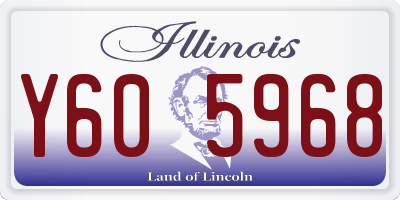 IL license plate Y605968