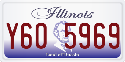 IL license plate Y605969