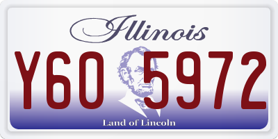 IL license plate Y605972