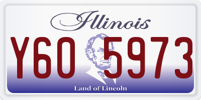 IL license plate Y605973