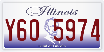 IL license plate Y605974