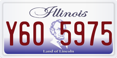IL license plate Y605975