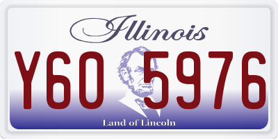 IL license plate Y605976