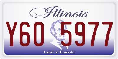 IL license plate Y605977