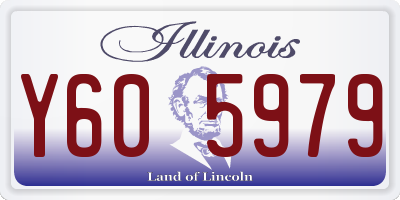 IL license plate Y605979