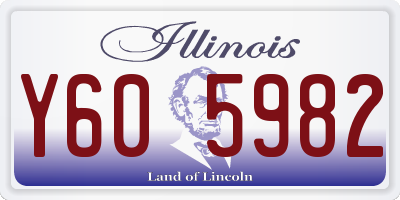 IL license plate Y605982
