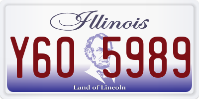 IL license plate Y605989