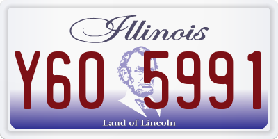 IL license plate Y605991