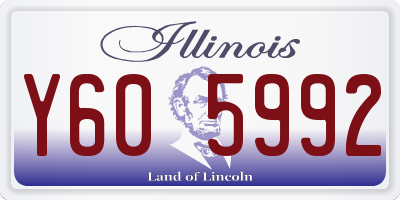 IL license plate Y605992