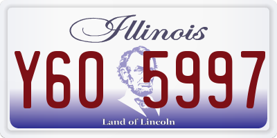IL license plate Y605997