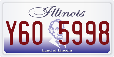 IL license plate Y605998
