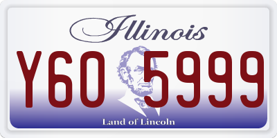 IL license plate Y605999