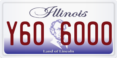 IL license plate Y606000