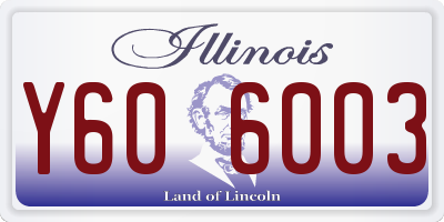 IL license plate Y606003