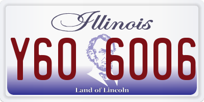 IL license plate Y606006