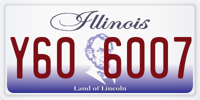 IL license plate Y606007