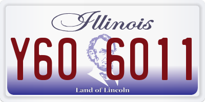 IL license plate Y606011