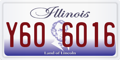IL license plate Y606016
