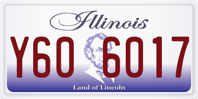 IL license plate Y606017