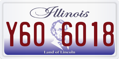 IL license plate Y606018