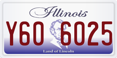IL license plate Y606025