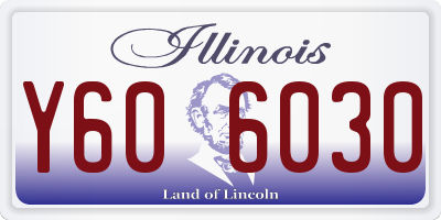 IL license plate Y606030