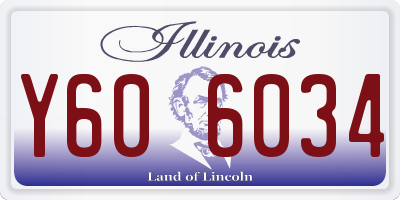 IL license plate Y606034