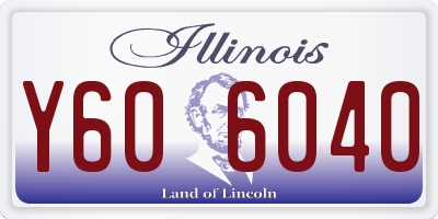 IL license plate Y606040