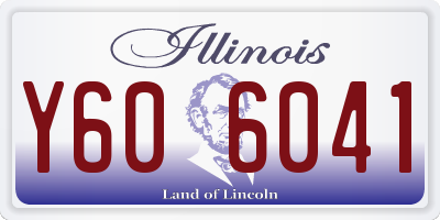 IL license plate Y606041