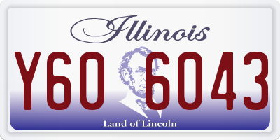 IL license plate Y606043