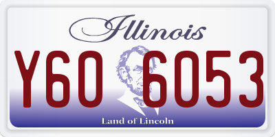 IL license plate Y606053
