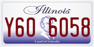 IL license plate Y606058