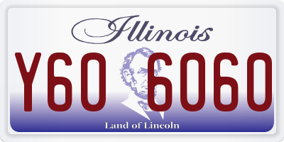 IL license plate Y606060