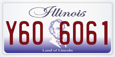 IL license plate Y606061