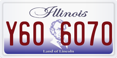IL license plate Y606070
