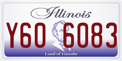 IL license plate Y606083