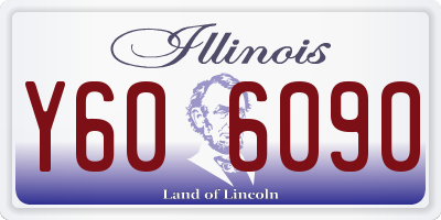IL license plate Y606090