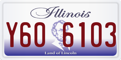 IL license plate Y606103