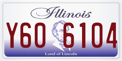 IL license plate Y606104