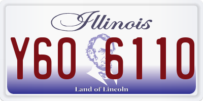 IL license plate Y606110
