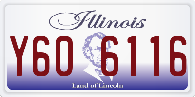 IL license plate Y606116