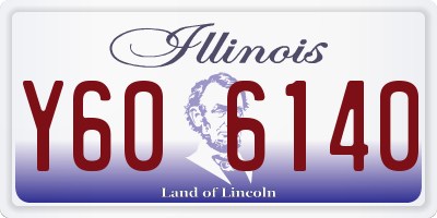 IL license plate Y606140