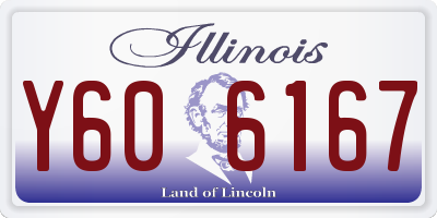 IL license plate Y606167