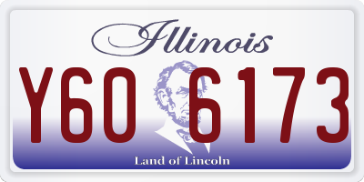 IL license plate Y606173