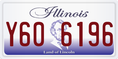 IL license plate Y606196